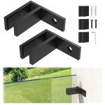 Gyykzz Glass Clamp 304 Stainless Steel Railing Wall Mount-0