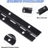 uxcell Stainless Steel Continuous Hinge Black Silver Sizes-2