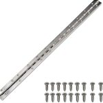 Uxcell Stainless Steel Continuous Hinge Silver Black Sizes-0