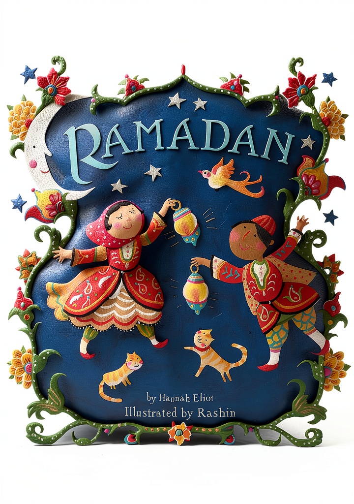 Little Simon Islamic board book being read by a toddler on a soft rug