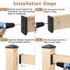 Steel DN Mate Nylon Deck Railing Bracket 2x4 Handrail-5