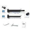 Muzata Cable Railing Kit Black Stainless Steel Hardware-1