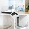 Gyykzz Glass Clamp 304 Stainless Steel Railing Wall Mount-7