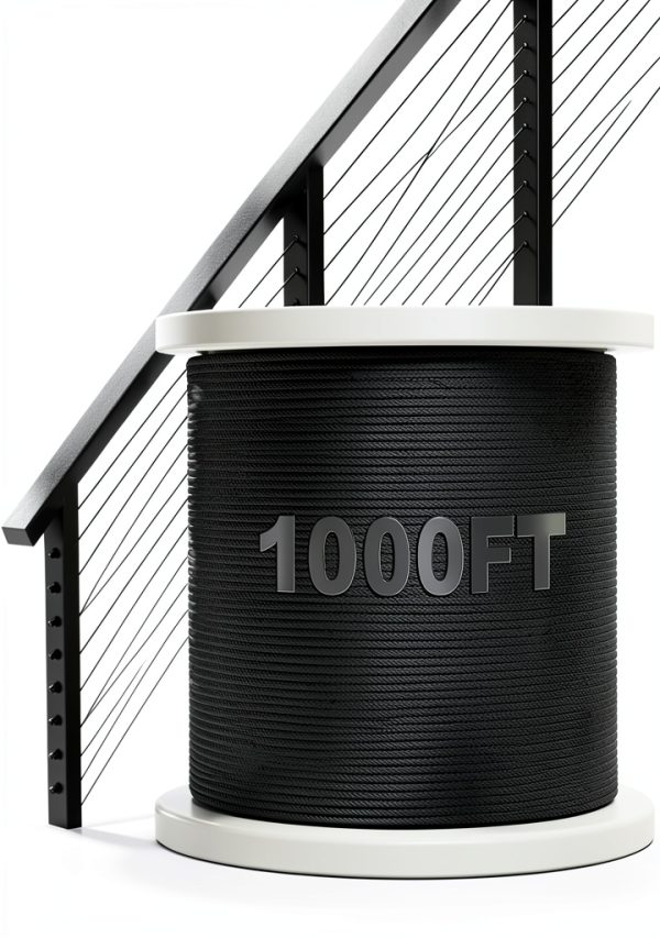 BLIKA Black Stainless Steel Cable Railing DIY T316 Marine-0