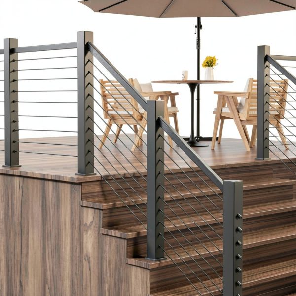 BLIKA Black Stainless Steel Cable Railing DIY T316 Marine-5
