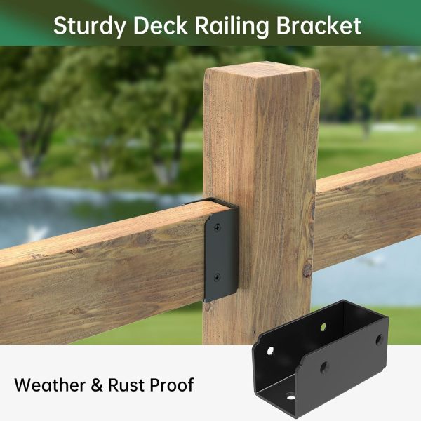 IRENPORU Stainless Steel Deck Railing Brackets Connectors-1