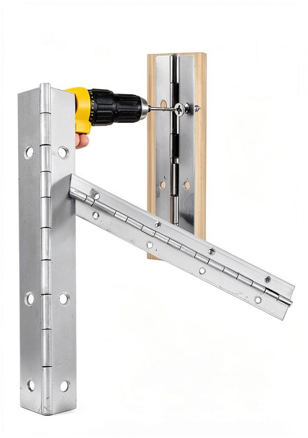 GBACHOOSE Stainless Steel Piano Hinge 12 Inch Heavy Duty-3