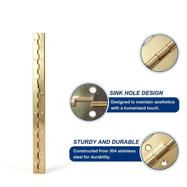 PATIKIL Stainless Steel Continuous Hinge Rust Proof Durable-2