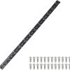 uxcell Stainless Steel Continuous Hinge Black Silver Sizes-0