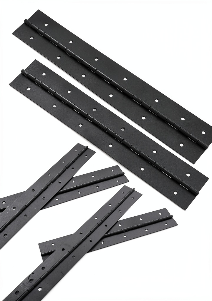 Installing ASMJMJ matte black piano hinge on a wooden cabinet