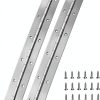 Silver Piano Hinge Teqinok 12in Continuous Door-0