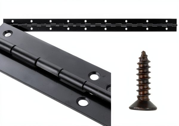 Continuous Piano Hinge LOYORTY Metal Black 16in-1