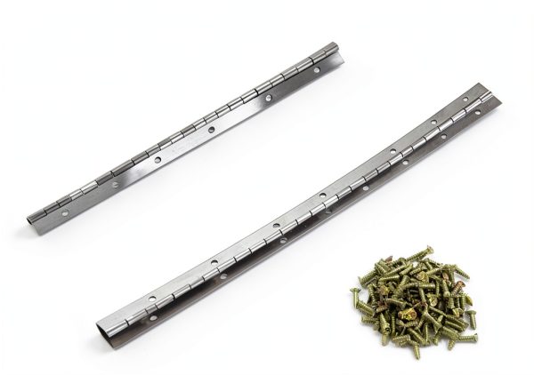 Silver Piano Hinge Teqinok 12in Continuous Door-3