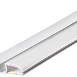 Outwater 3/16" White Polypropylene Panel Hinge 72in 10-Pack-0