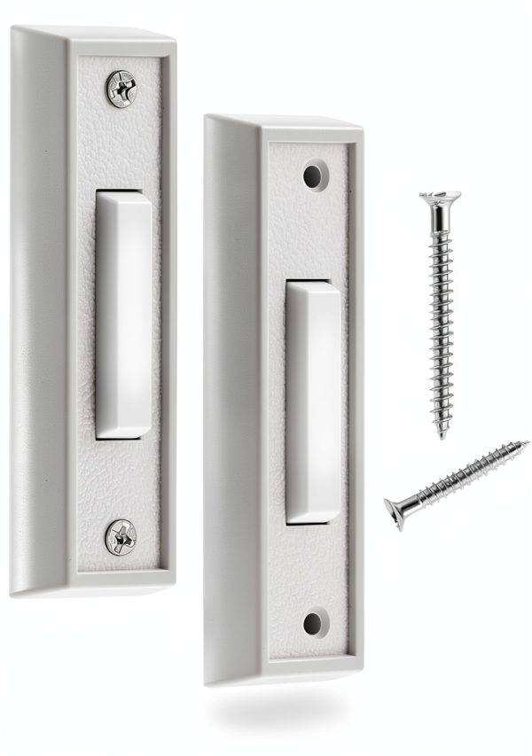 Door Bell Button 2Pack White LED Wired Push Buttons by Pretwad-6