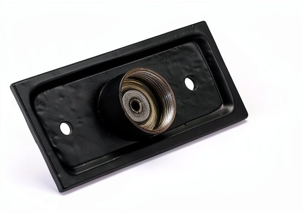 A29 Black Powder Coated Wired Doorbell Button 2.5" x 1.125" Cast Iron-3