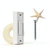 Door Bell Button 2Pack White LED Wired Push Buttons by Pretwad-1