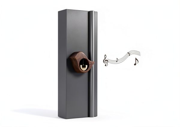 Bell for Door Opening Tookie Magnetic Bird‑Shape Wooden Chime 10x8cm-4