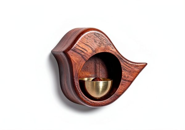 Bell for Door Opening Tookie Magnetic Bird‑Shape Wooden Chime 10x8cm-6