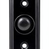 A29 Black Powder Coated Wired Doorbell Button 2.5" x 1.125" Cast Iron-0