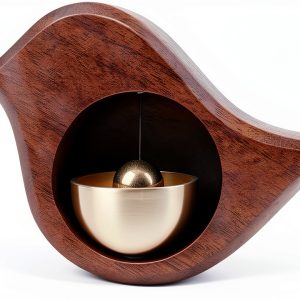Bell for Door Opening Tookie Magnetic Bird‑Shape Wooden Chime 10x8cm-0