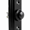 A29 Black Powder Coated Wired Doorbell Button 2.5" x 1.125" Cast Iron-2