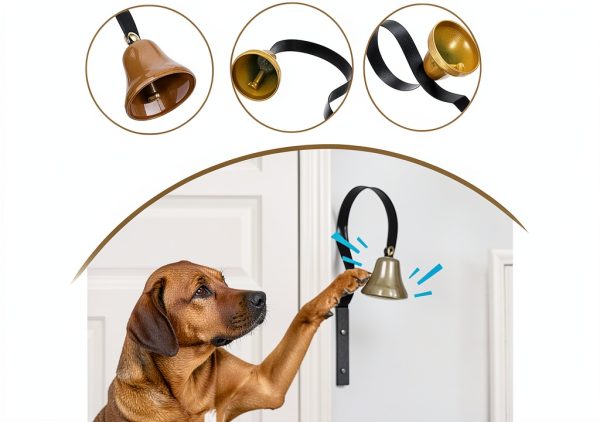 Retro Doorbell, Traditional Metal Shopkeepers Bell, Home Office Retail Store Door Hanging Bell Dog Training Bell Ring Bell for Door Opening,Remind You Customer Coming-1