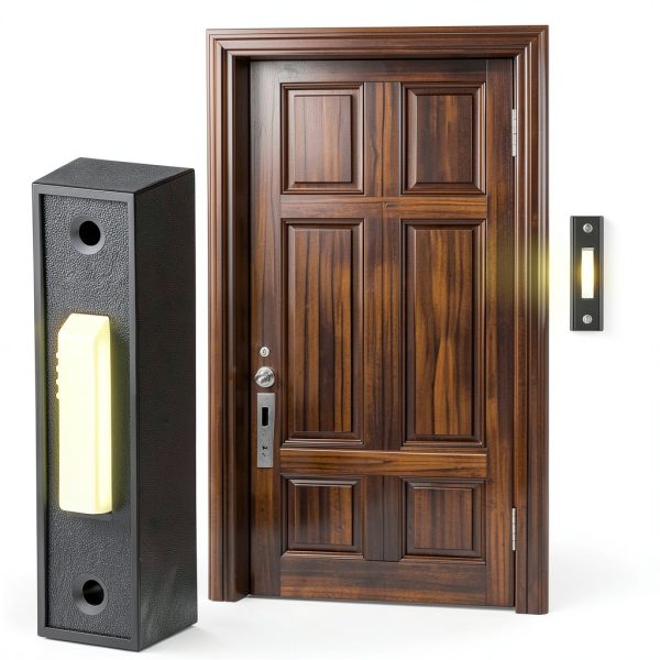 Lighted Doorbell Button Fiada Opener Switch with LED Light – Black-2