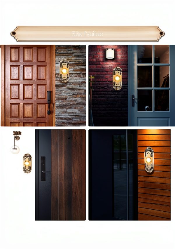 Metal Lighted Doorbell Push Button – RANERVZ Bronze Yellow 3.2"-6